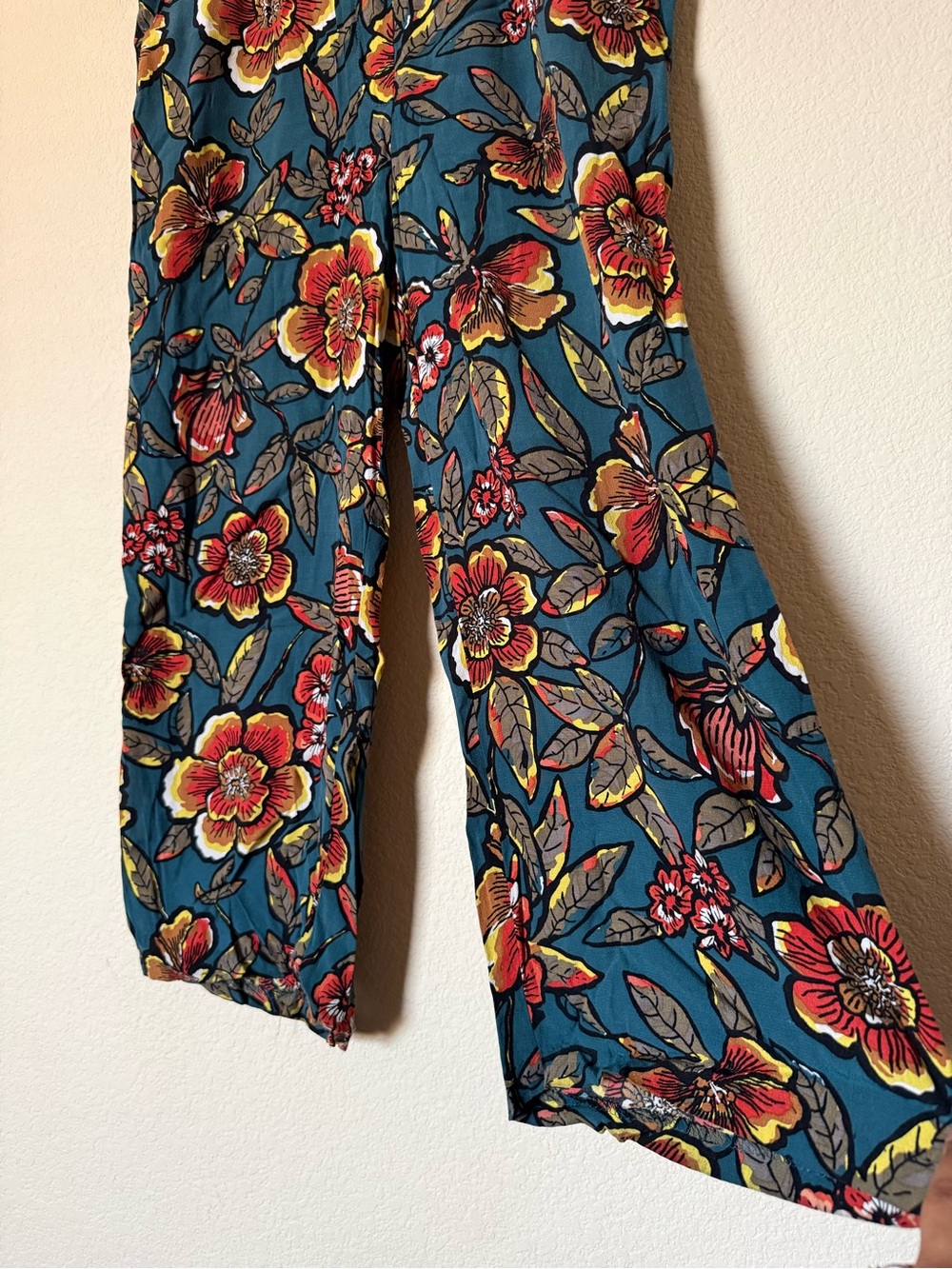 Floral Wide Leg Pants